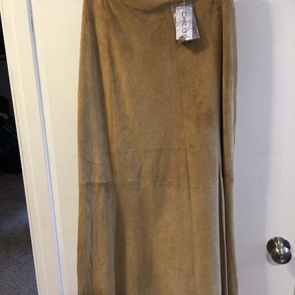 Long Leather skirt